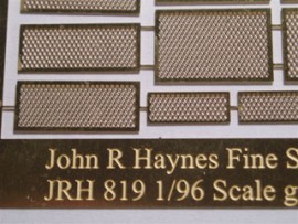 JRH819 Fret of different size grilles from 20mm square to 4mm square for BB's down to DE's-image